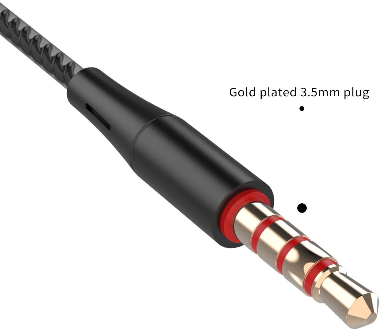 Earbuds Headphones with Microphone 5 Pack,Earbuds Wired Stereo Earphones in-Ear Headphones Bass Earbuds,Fits All 3.5mm InterfaceStereo for Samsung, iPhone and Mp3 Players(Black+White+Pink+Green) - Image 5